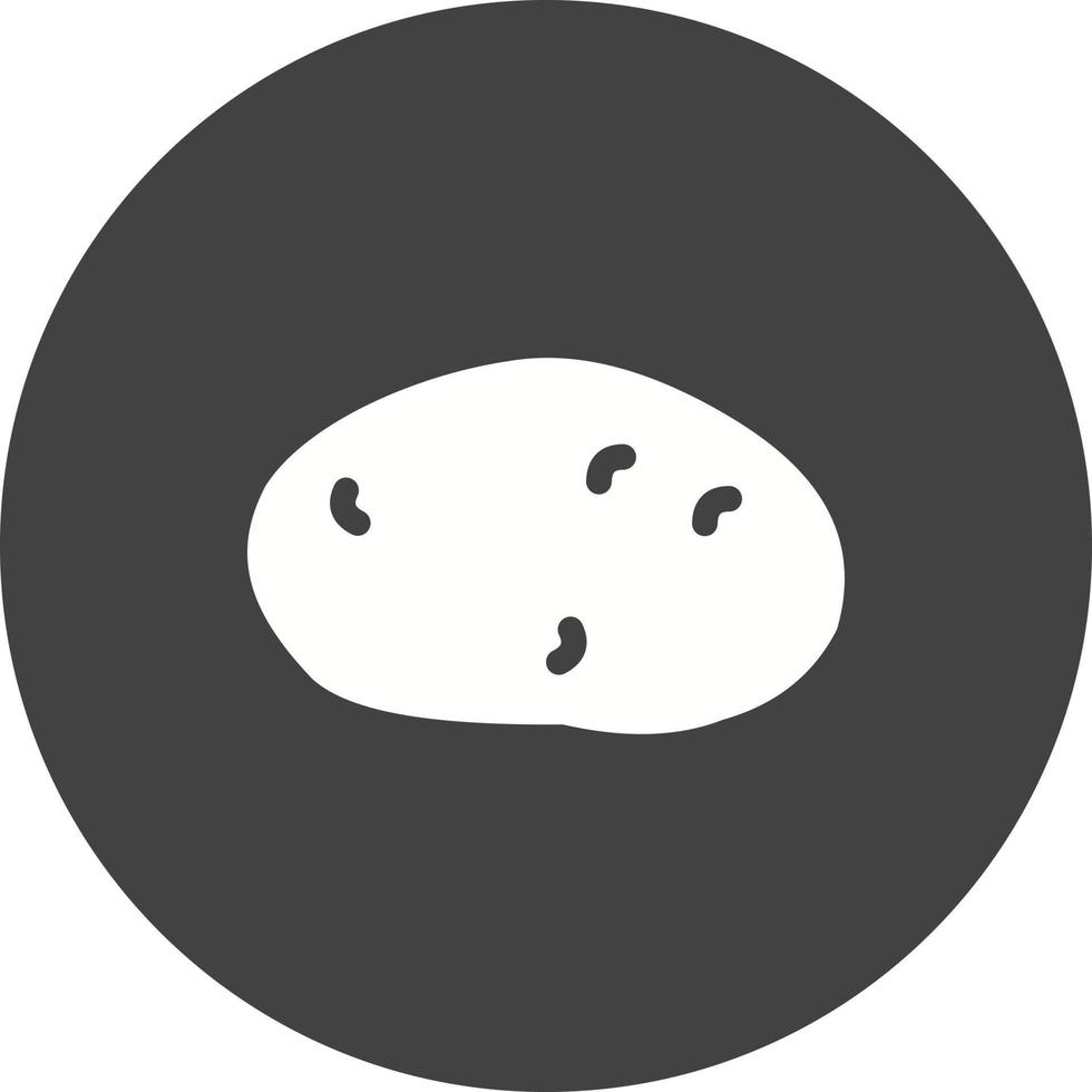aardappel cirkel achtergrond icoon vector