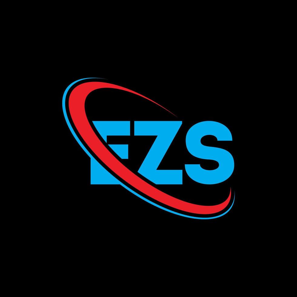 ezs-logo. ez brief. ezs brief logo ontwerp. initialen ezs-logo gekoppeld aan cirkel en monogram-logo in hoofdletters. ezs typografie voor technologie, zaken en onroerend goed merk. vector