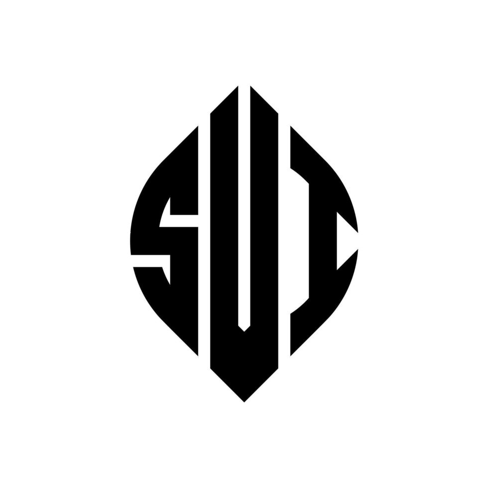 svi cirkel letter logo ontwerp met cirkel en ellipsvorm. svi ellipsletters met typografische stijl. de drie initialen vormen een cirkellogo. svi cirkel embleem abstracte monogram brief mark vector. vector