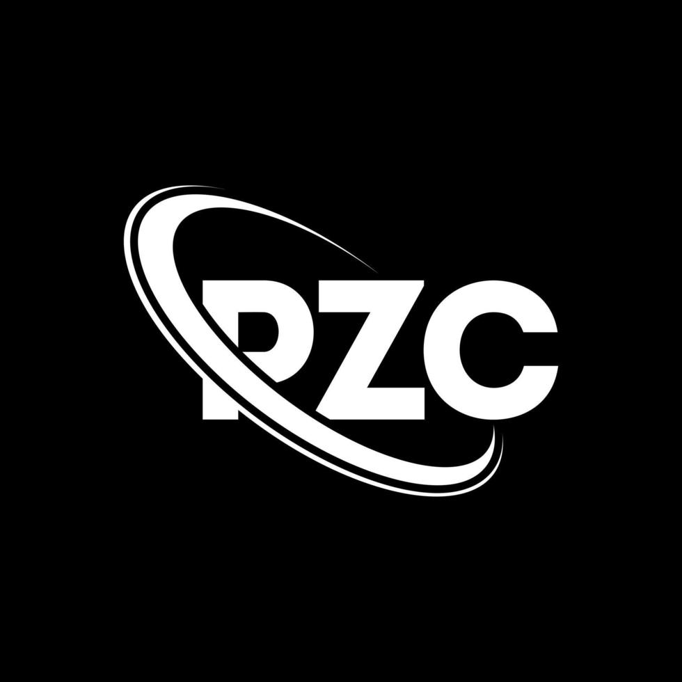 pzc-logo. pzc brief. pzc brief logo ontwerp. initialen pzc logo gekoppeld aan cirkel en hoofdletter monogram logo. pzc typografie voor technologie, zaken en onroerend goed merk. vector