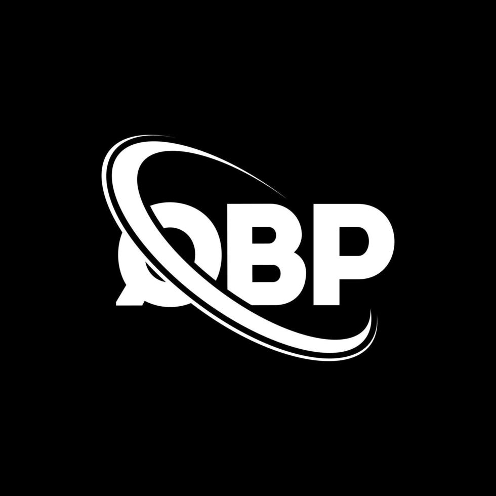 qbp-logo. qb brief. qbp brief logo ontwerp. initialen qbp-logo gekoppeld aan cirkel en monogram-logo in hoofdletters. qbp typografie voor technologie, zaken en onroerend goed merk. vector