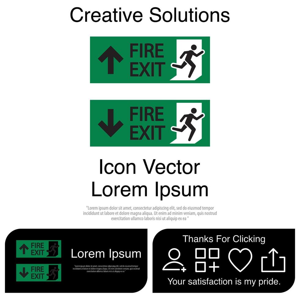 nooduitgang pictogram eps 10 vector