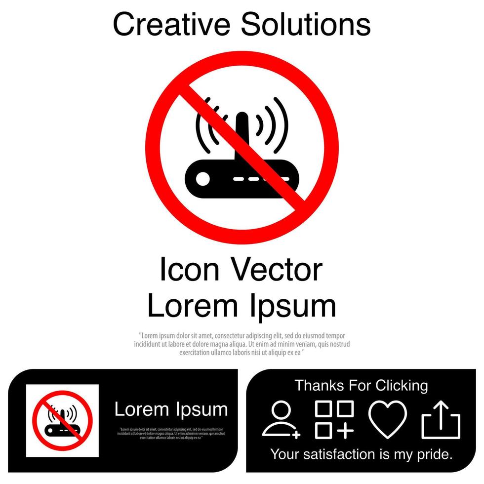 geen routerpictogram eps 10 vector