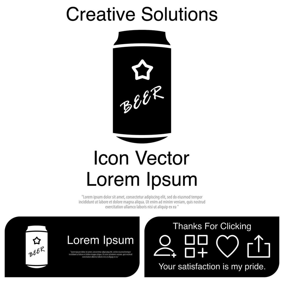 bier pictogram eps 10 vector