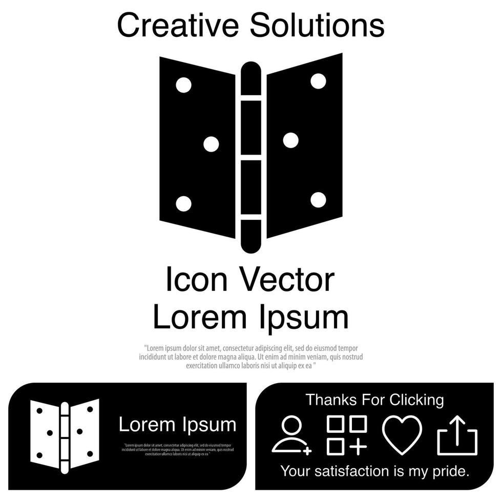 scharnier pictogram eps 10 vector