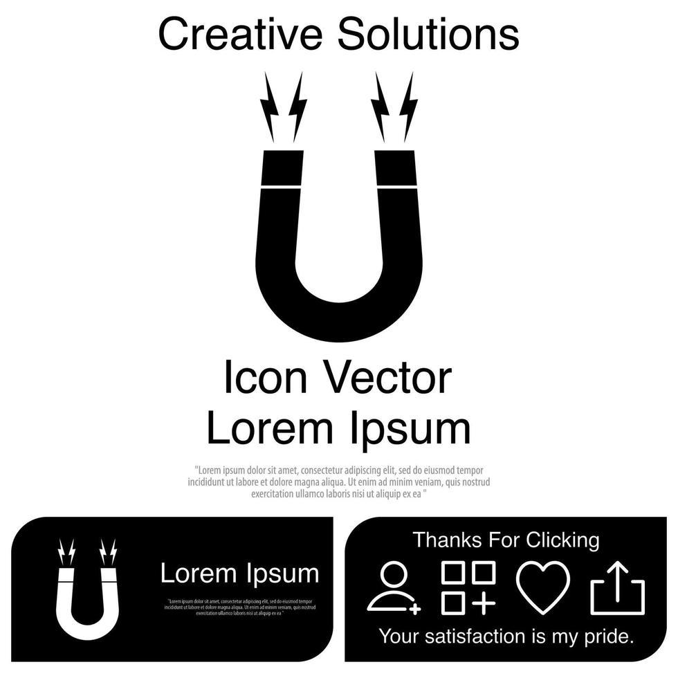 magneet pictogram eps 10 vector