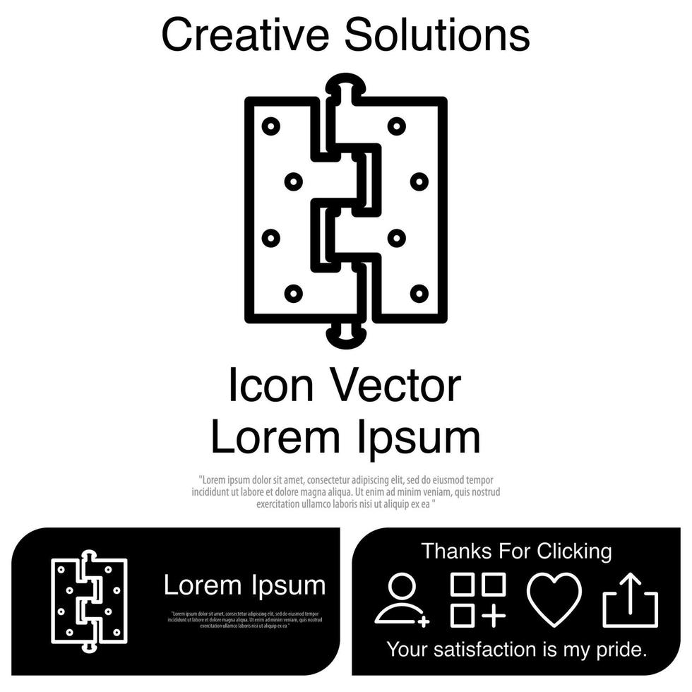 scharnier pictogram eps 10 vector