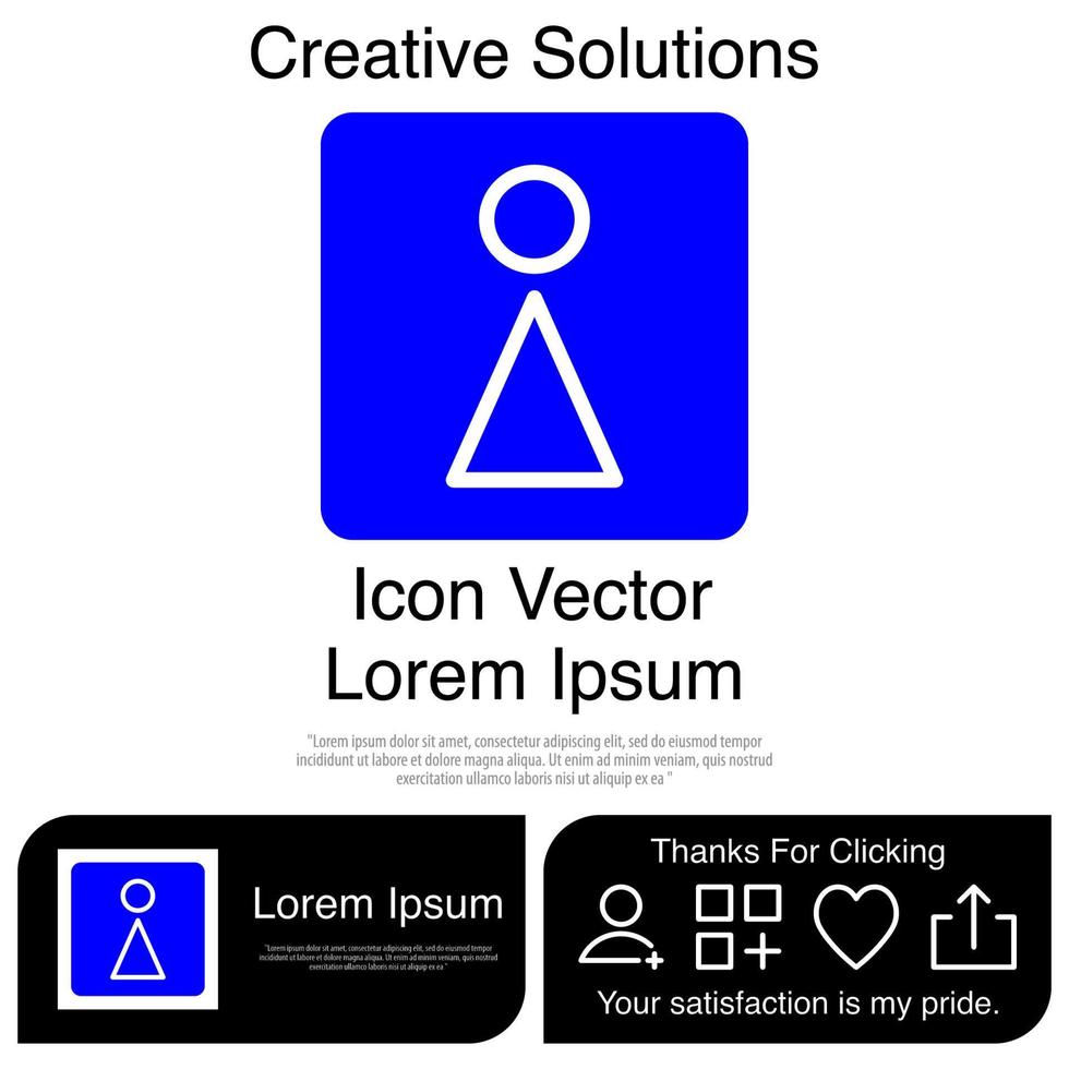 toilet pictogram eps 10 vector