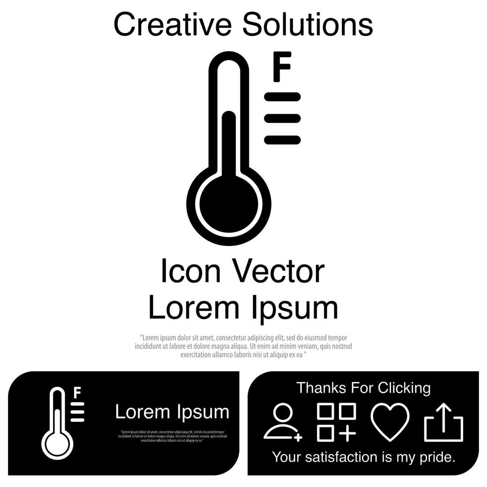thermometer pictogram eps 10 vector