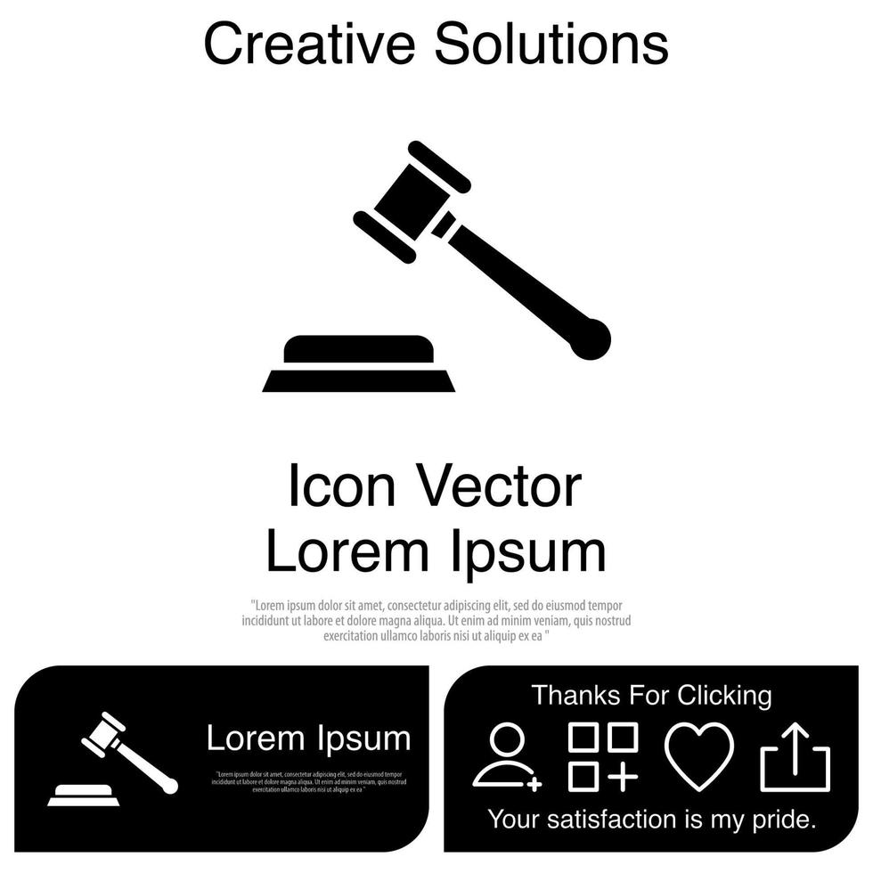 hamer pictogram eps 10 vector