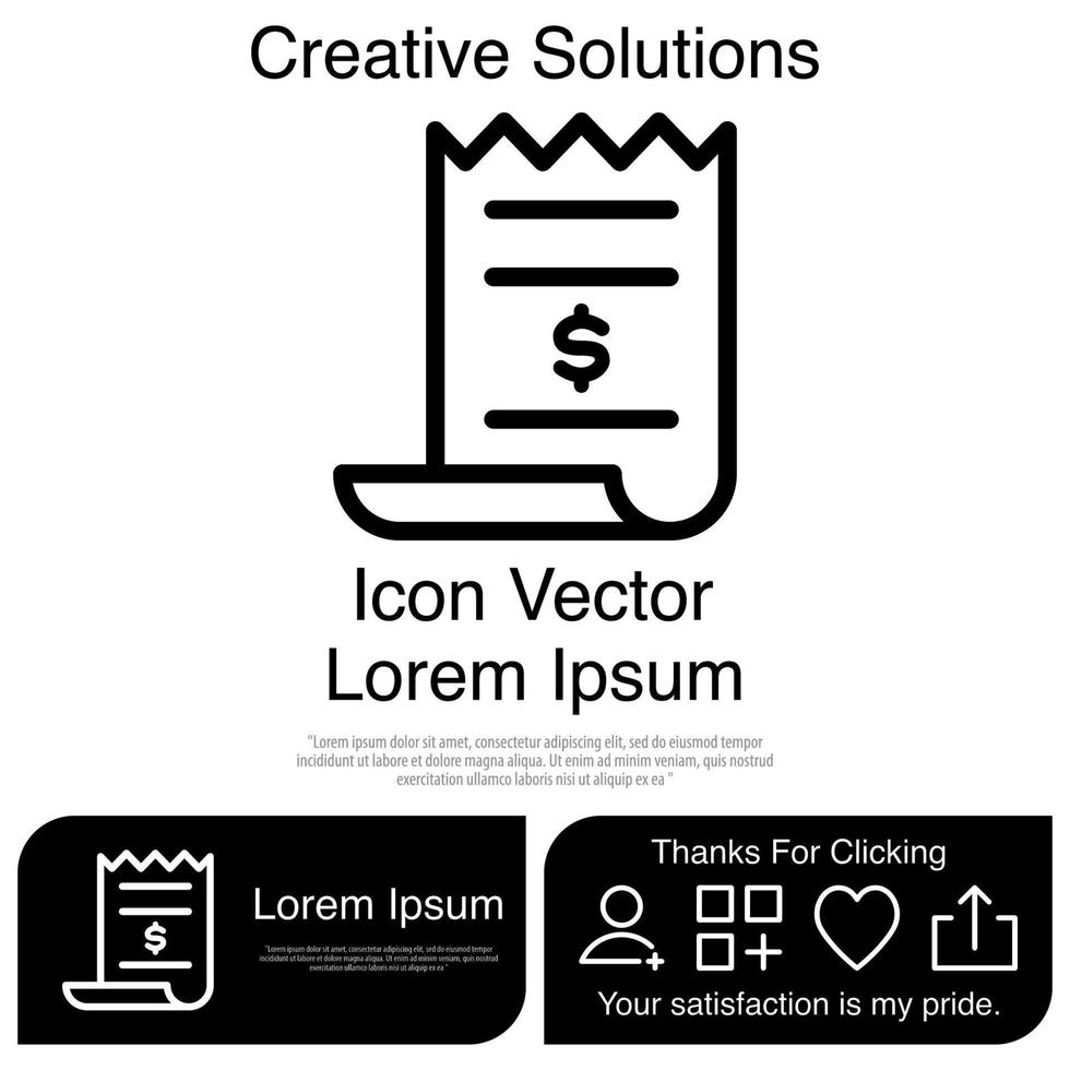 rekening pictogram vector eps 10