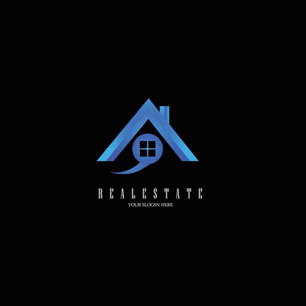 huis onroerend goed identiteit zakelijk abstract logo ontwerp vector