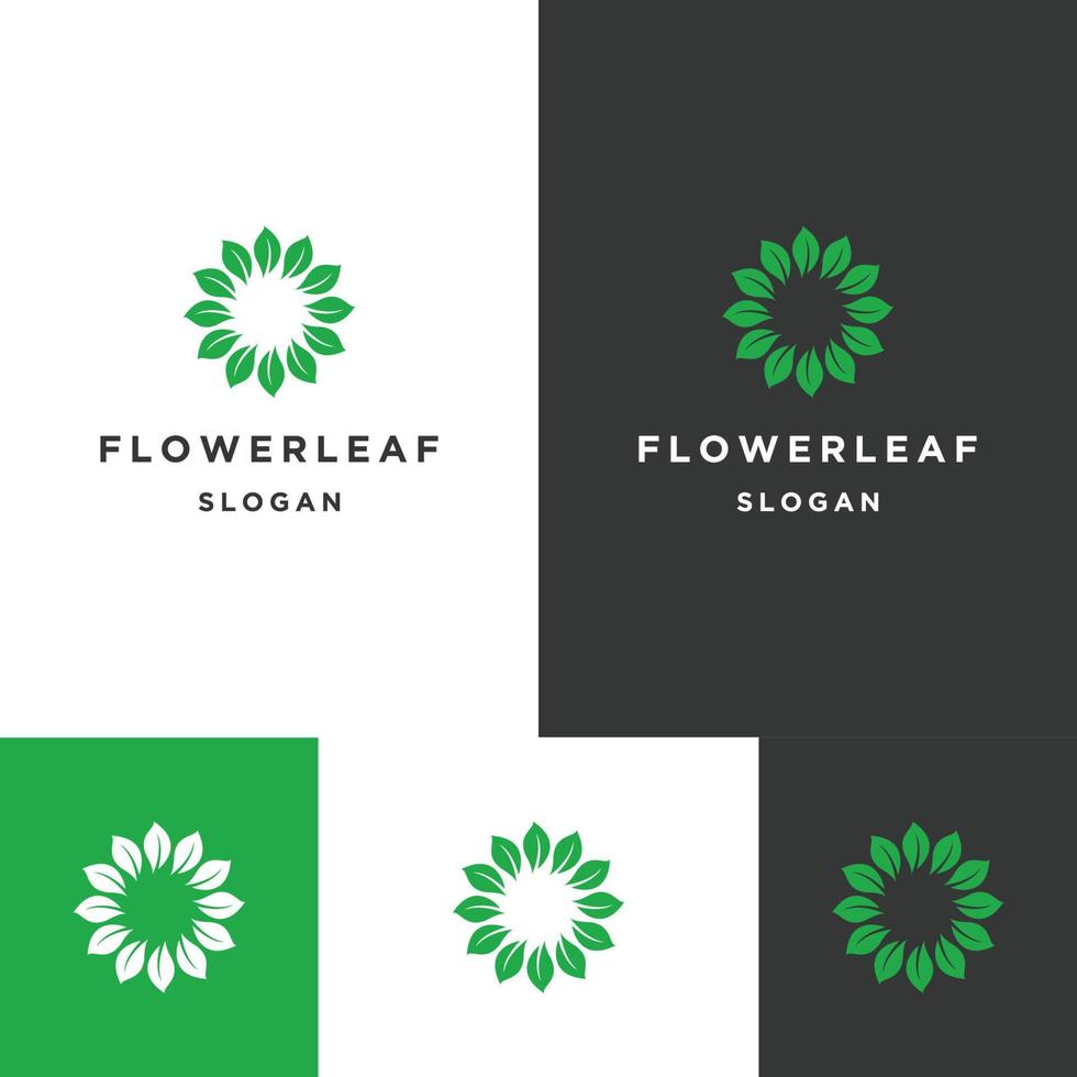 bloem logo pictogram platte ontwerpsjabloon vector