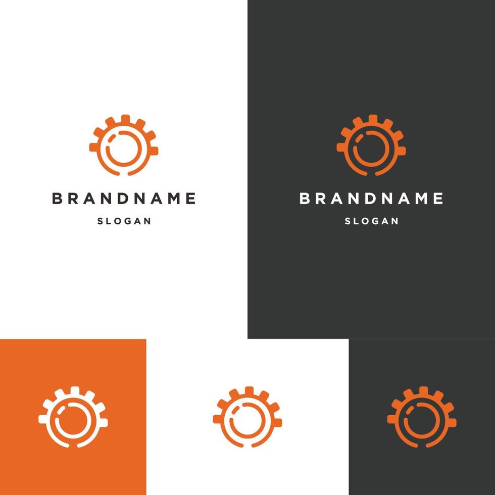 versnelling abstracte logo pictogram ontwerpsjabloon vector