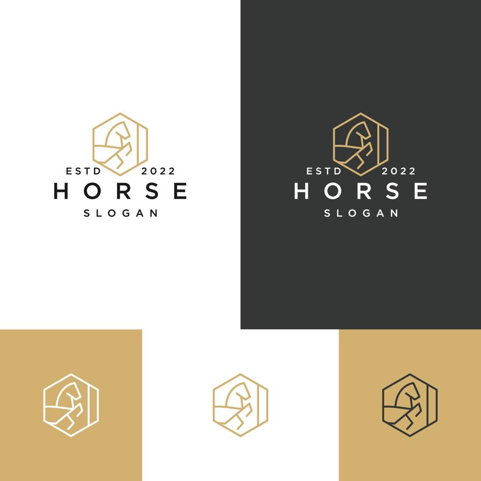 paard logo pictogram ontwerpsjabloon vector