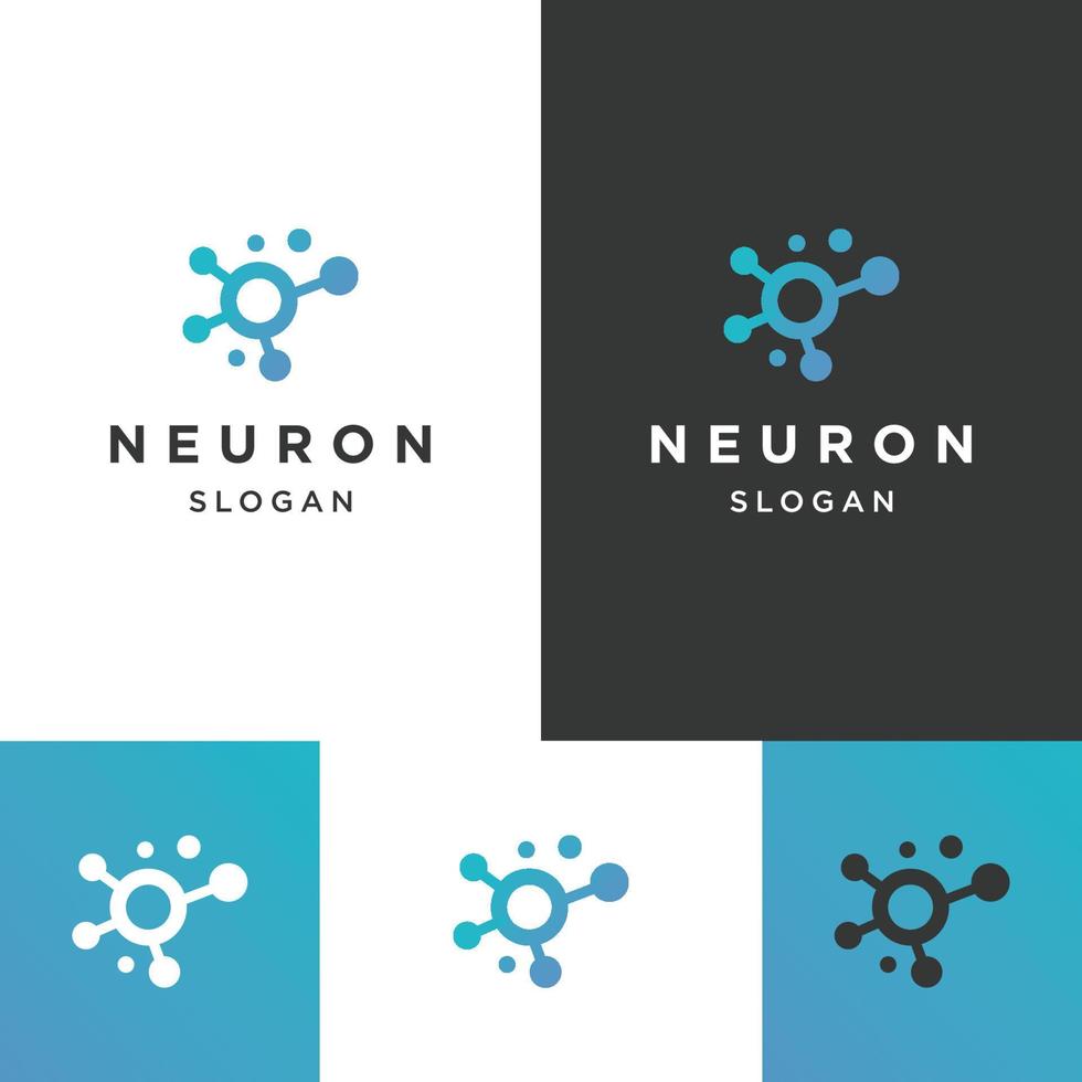 neuron logo pictogram ontwerpsjabloon vector