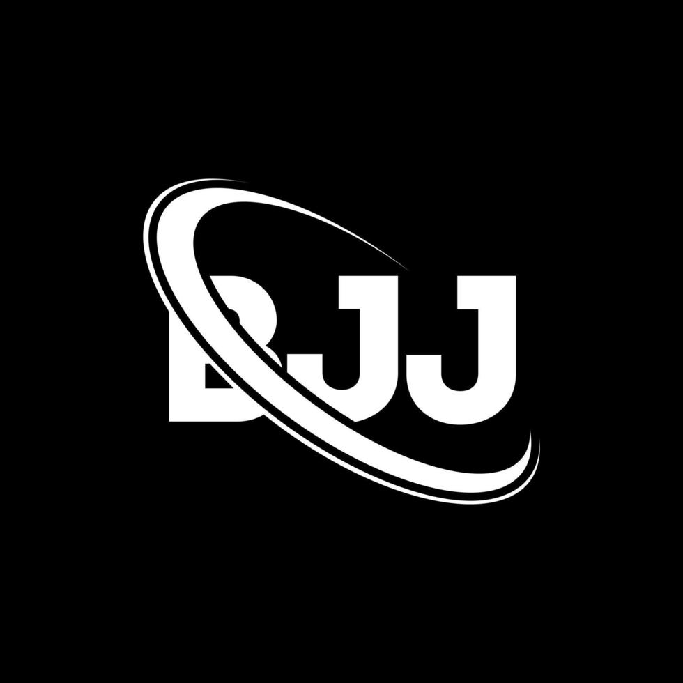 bjj-logo. bjj brief. bjj brief logo ontwerp. initialen bjj logo gekoppeld aan cirkel en hoofdletter monogram logo. bjj typografie voor technologie, zaken en onroerend goed merk. vector