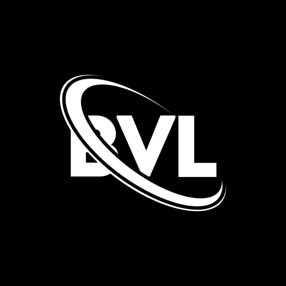 bvl-logo. bv brief. bvl brief logo ontwerp. initials bvl logo gekoppeld aan cirkel en monogram logo in hoofdletters. bvl typografie voor technologie, business en onroerend goed merk. vector