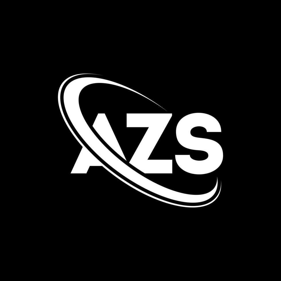 azs-logo. az brief. azs brief logo ontwerp. initialen azs logo gekoppeld aan cirkel en hoofdletter monogram logo. azs typografie voor technologie, business en onroerend goed merk. vector