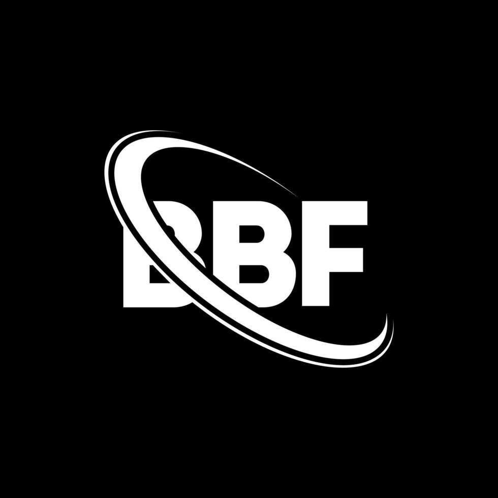 bbf-logo. bbf brief. bbf brief logo ontwerp. initialen bbf-logo gekoppeld aan cirkel en monogram-logo in hoofdletters. bbf typografie voor technologie, zaken en onroerend goed merk. vector