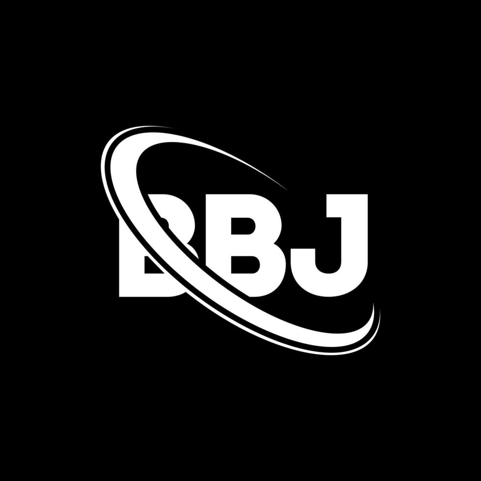 bbj-logo. bbj brief. bbj brief logo ontwerp. initialen bbj-logo gekoppeld aan cirkel en monogram-logo in hoofdletters. bbj typografie voor technologie, zaken en onroerend goed merk. vector