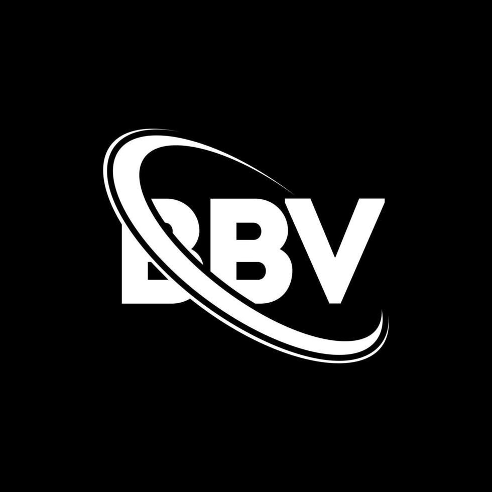 bbv-logo. bb brief. bbv brief logo ontwerp. initialen bbv logo gekoppeld aan cirkel en monogram logo in hoofdletters. bbv typografie voor technologie, business en onroerend goed merk. vector