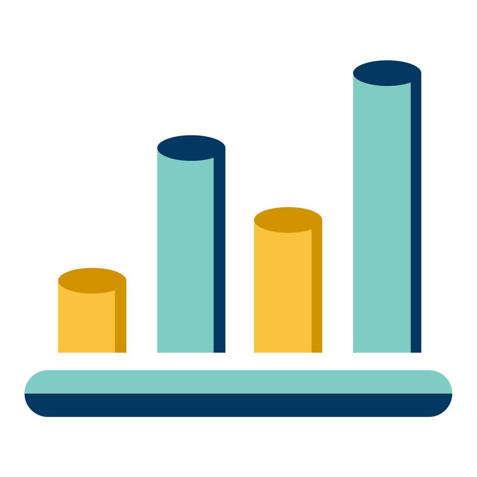 illustratie vectorafbeelding van afbeeldingen, statistieken, staafdiagram icon vector