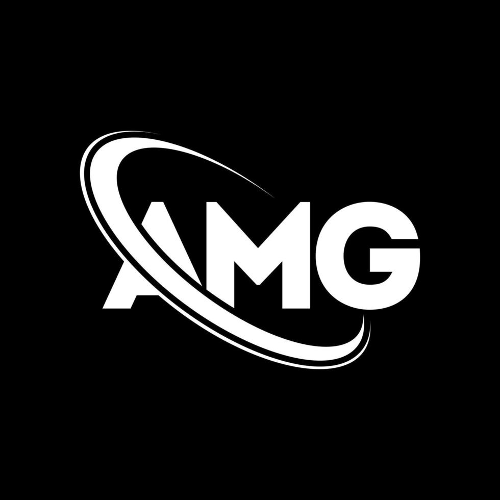 amg-logo. amg brief. amg brief logo ontwerp. initialen amg-logo gekoppeld aan cirkel en monogram-logo in hoofdletters. amg typografie voor technologie, business en onroerend goed merk. vector