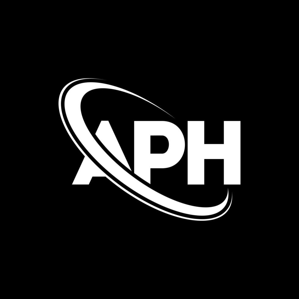 aph-logo. aaf brief. aph brief logo ontwerp. initialen aph logo gekoppeld aan cirkel en hoofdletter monogram logo. aph typografie voor technologie, business en onroerend goed merk. vector