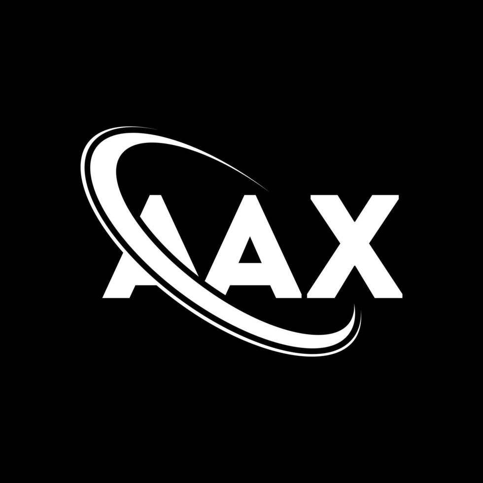 aax-logo. aa brief. aax brief logo ontwerp. initialen aax logo gekoppeld aan cirkel en hoofdletter monogram logo. aax typografie voor technologie, business en onroerend goed merk. vector