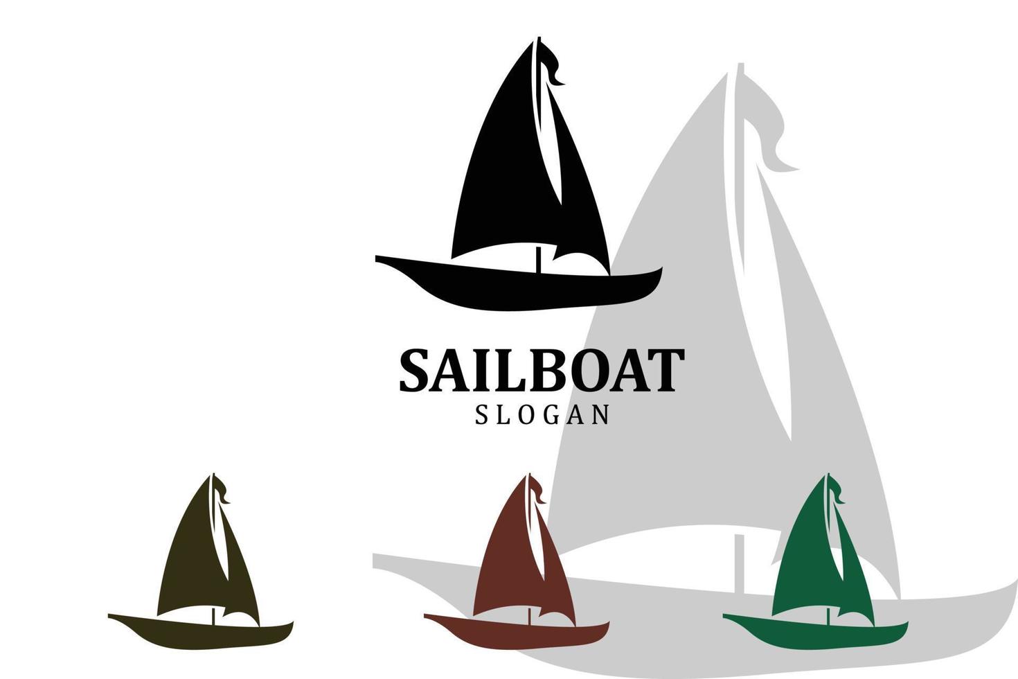 aziatische traditionele zeilboot symbool ontwerp logo vector