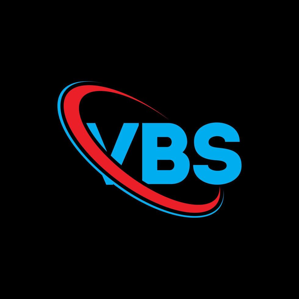 vbs-logo. vbs brief. vbs brief logo ontwerp. initialen vbs logo gekoppeld aan cirkel en monogram logo in hoofdletters. vbs typografie voor technologie, zaken en onroerend goed merk. vector