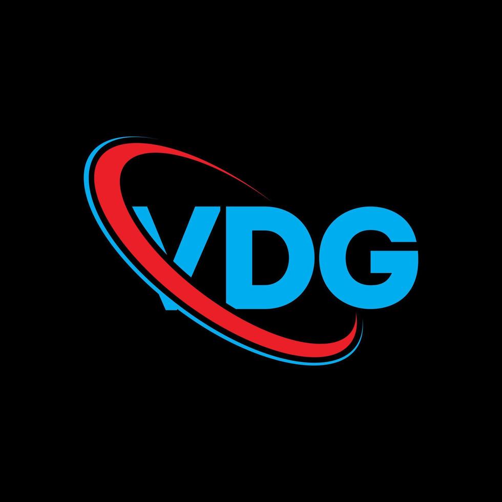 vdg-logo. vdg brief. vdg brief logo ontwerp. initialen vdg logo gekoppeld aan cirkel en monogram logo in hoofdletters. vdg typografie voor technologie, business en onroerend goed merk. vector