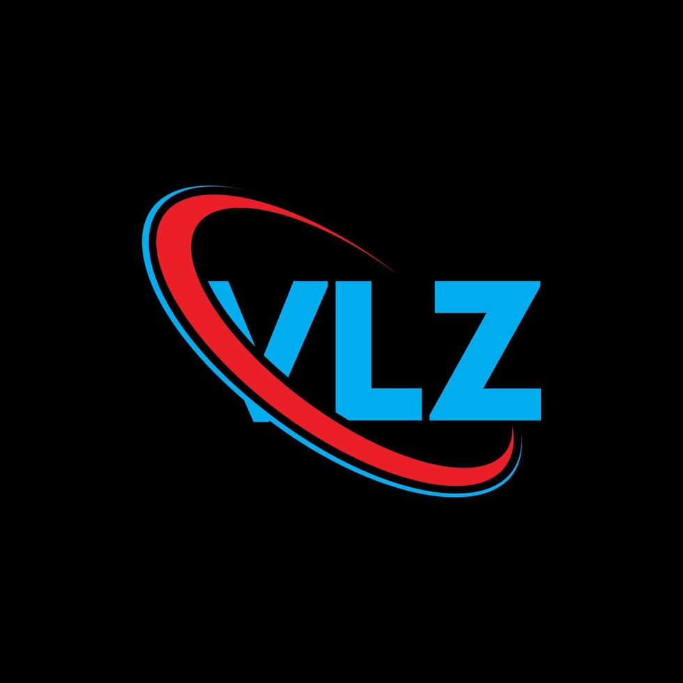 vlz-logo. vlz brief. vlz brief logo ontwerp. initialen vlz-logo gekoppeld aan cirkel en monogram-logo in hoofdletters. vlz typografie voor technologie, zaken en onroerend goed merk. vector