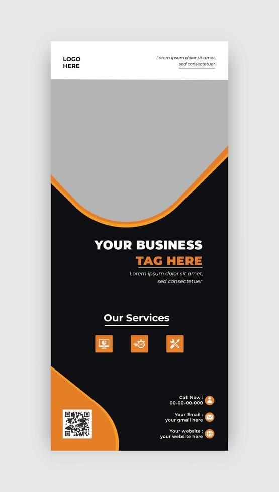 sjabloon voor zakelijke roll-up banner vector