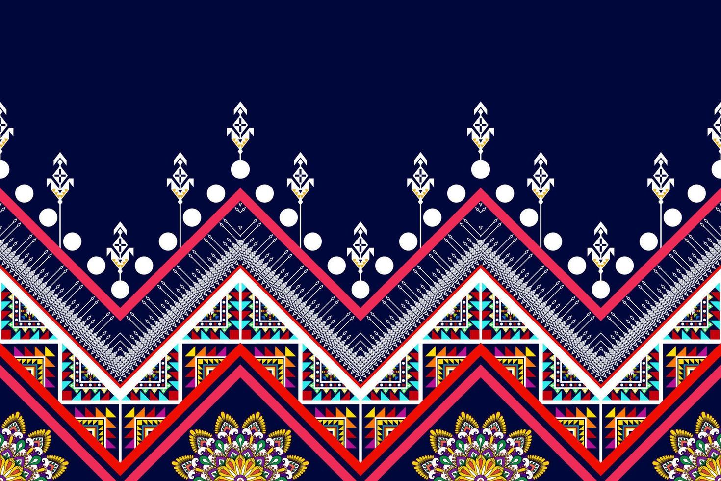 ikat etnisch naadloos patroonontwerp. Azteekse stof tapijt mandala ornamenten textiel decoraties behang. motief tribal boho inheemse turkije traditionele borduurwerk vector