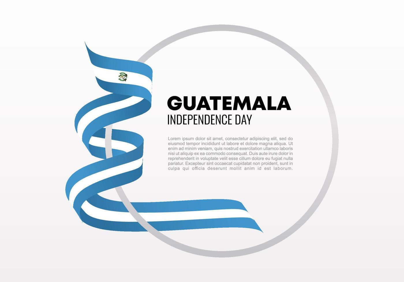 onafhankelijkheidsdag van Guatemala voor nationale viering op 15 september vector