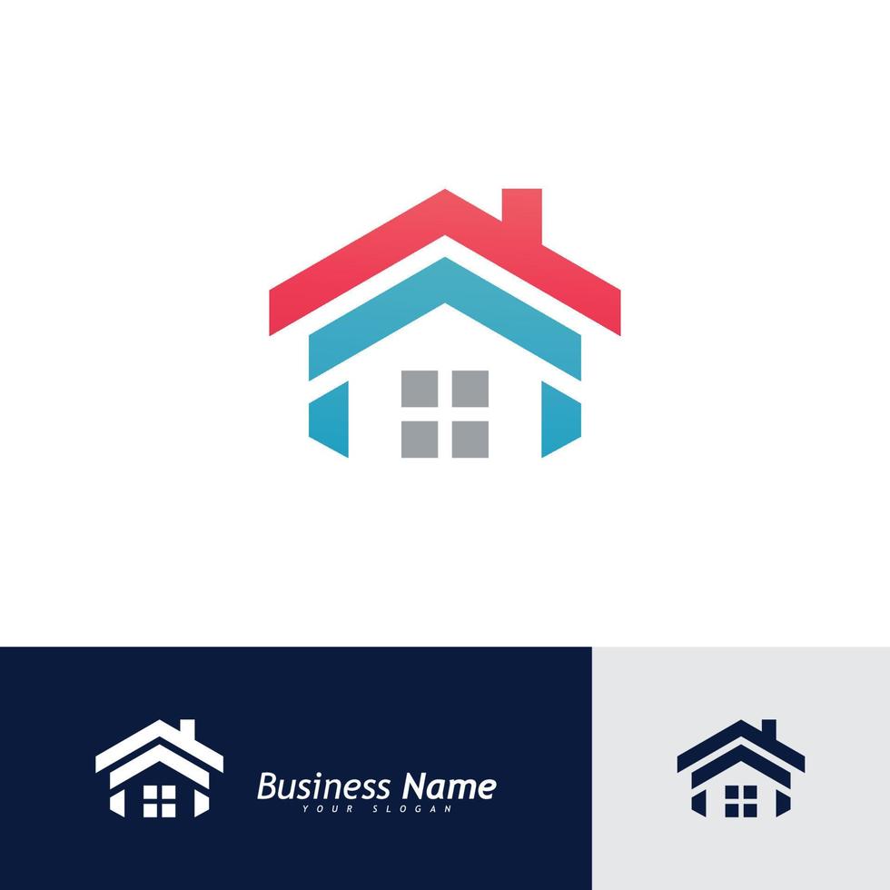 huis logo vector sjabloon, creatief onroerend goed en huis bouwen pictogram logo sjabloon