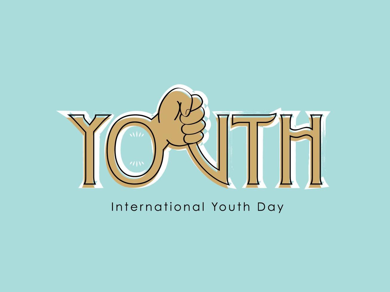 internationale jeugddag vector
