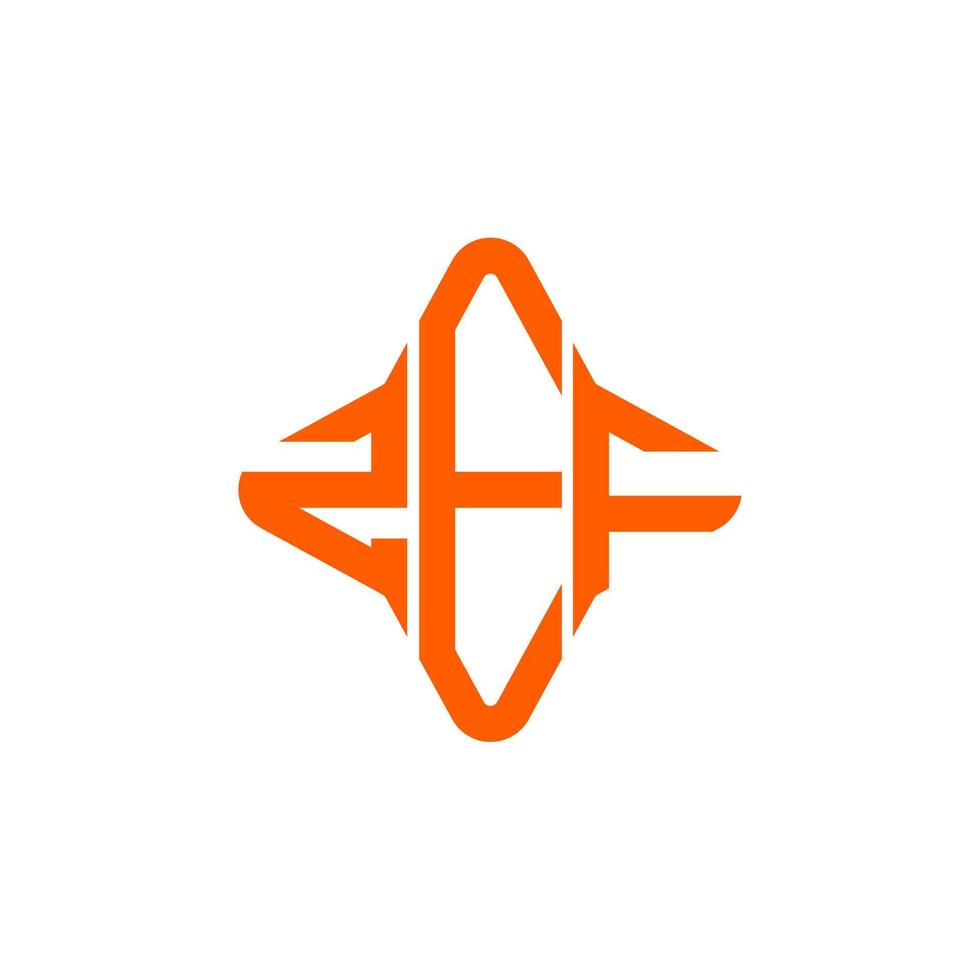 zef letter logo creatief ontwerp met vectorafbeelding vector