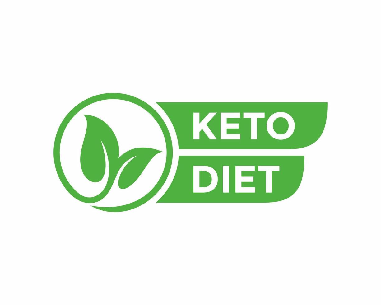 ketogeen dieet logo teken. keto-dieet. vector stock illustratie