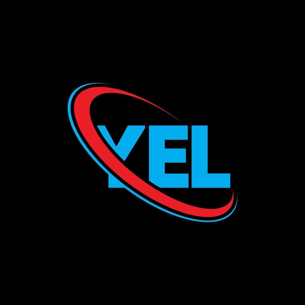 yel-logo. gil brief. yel brief logo ontwerp. initialen yel logo gekoppeld aan cirkel en hoofdletter monogram logo. yel typografie voor technologie, zaken en onroerend goed merk. vector