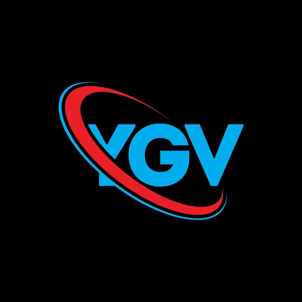 ygv-logo. ygv brief. ygv brief logo ontwerp. initialen ygv-logo gekoppeld aan cirkel en monogram-logo in hoofdletters. ygv typografie voor technologie, zaken en onroerend goed merk. vector