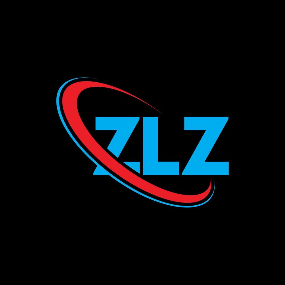 zlz-logo. zlz brief. zlz brief logo ontwerp. initialen zlz logo gekoppeld aan cirkel en monogram logo in hoofdletters. zlz typografie voor technologie, zaken en onroerend goed merk. vector