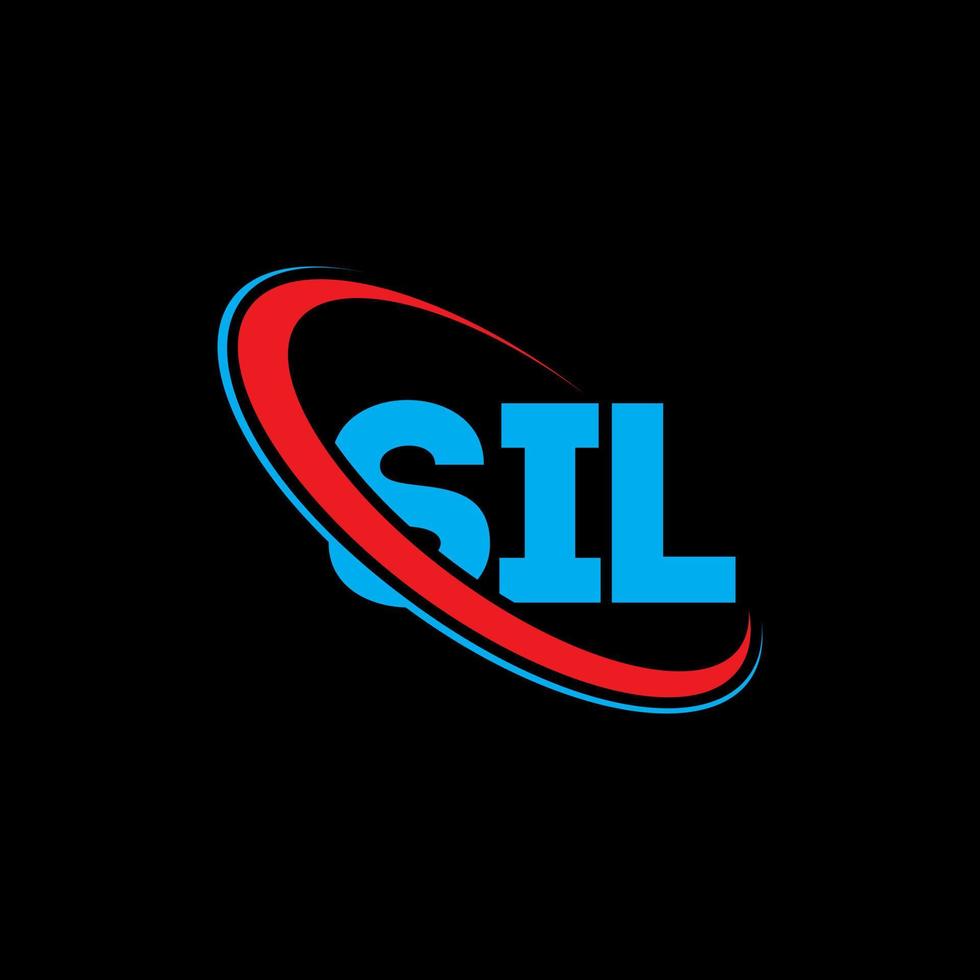 sil-logo. sl brief. sil brief logo ontwerp. initialen sil logo gekoppeld aan cirkel en hoofdletter monogram logo. sil typografie voor technologie, business en onroerend goed merk. vector