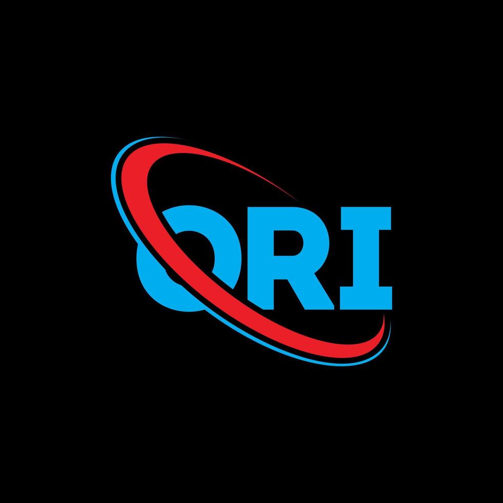 ori-logo. or brief. ori brief logo ontwerp. initialen ori logo gekoppeld aan cirkel en hoofdletter monogram logo. ori typografie voor technologie, zaken en onroerend goed merk. vector