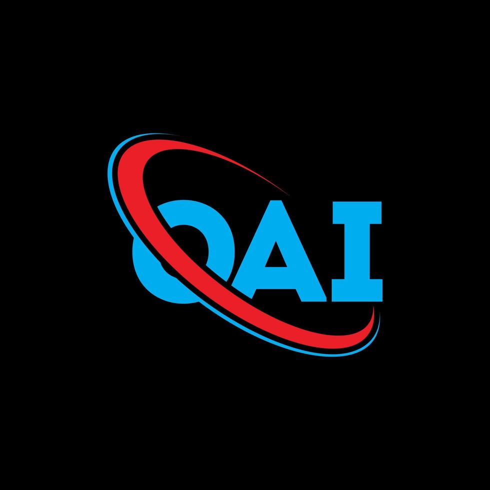 oai-logo. oei brief. OAI brief logo ontwerp. initialen oai logo gekoppeld aan cirkel en hoofdletter monogram logo. oai typografie voor technologie, zaken en onroerend goed merk. vector