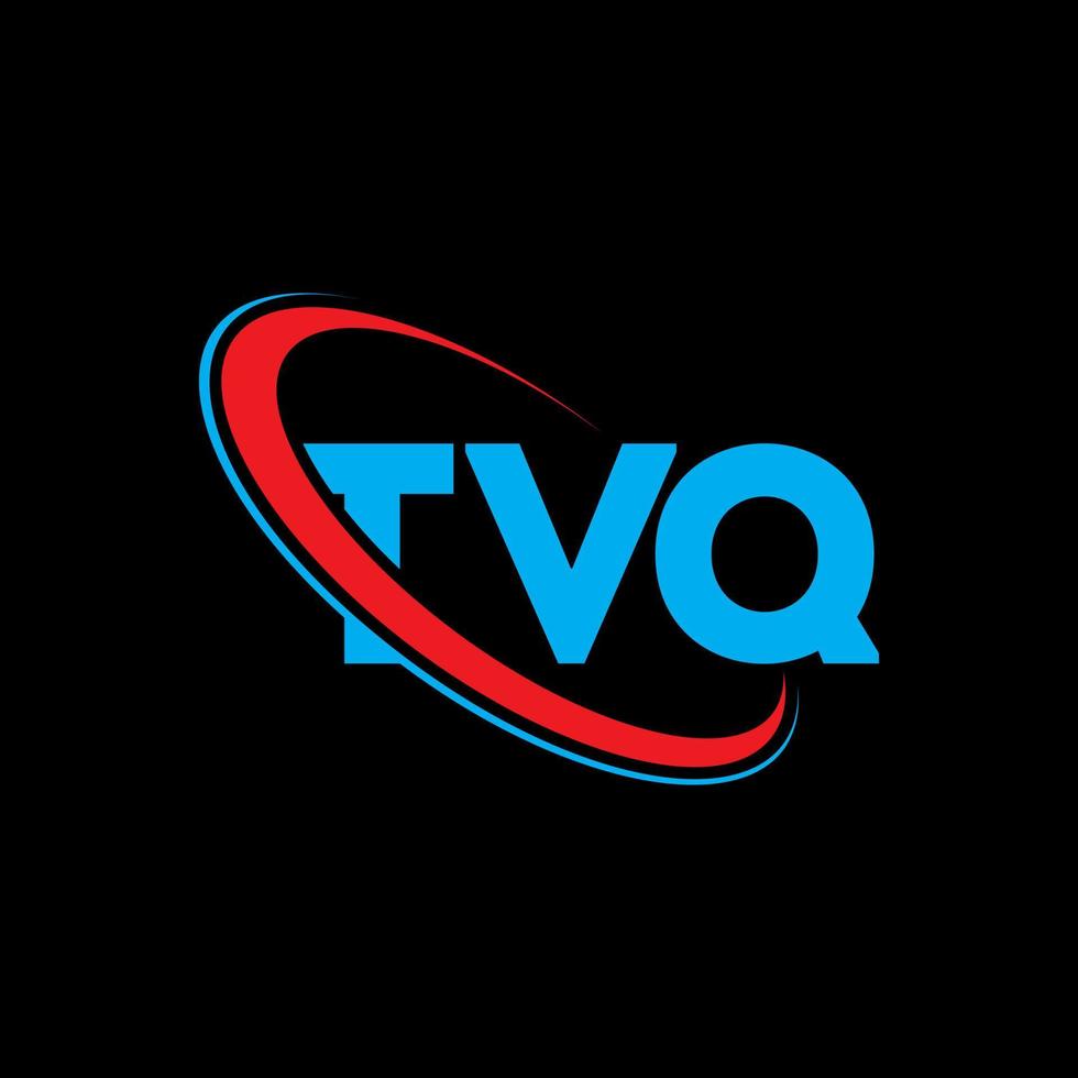 tvq-logo. tvq brief. tvq brief logo ontwerp. initialen tvq logo gekoppeld aan cirkel en monogram logo in hoofdletters. tvq typografie voor technologie, business en onroerend goed merk. vector