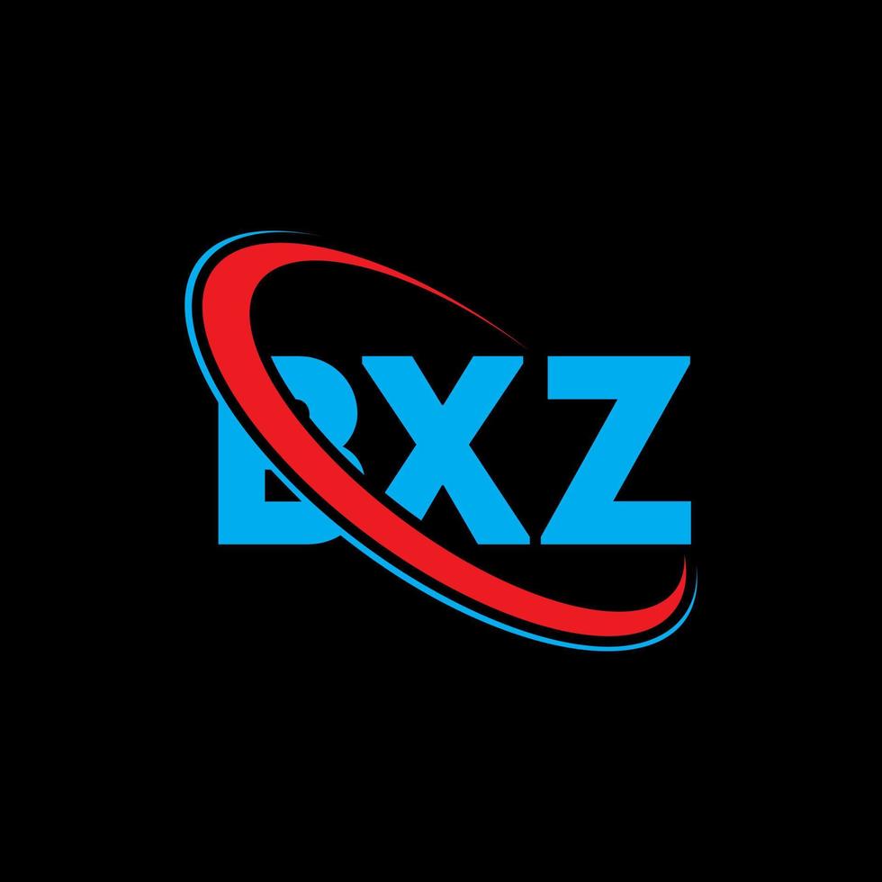 bxz-logo. bxz brief. bxz brief logo ontwerp. initialen bxz logo gekoppeld aan cirkel en hoofdletter monogram logo. bxz typografie voor technologie, zaken en onroerend goed merk. vector