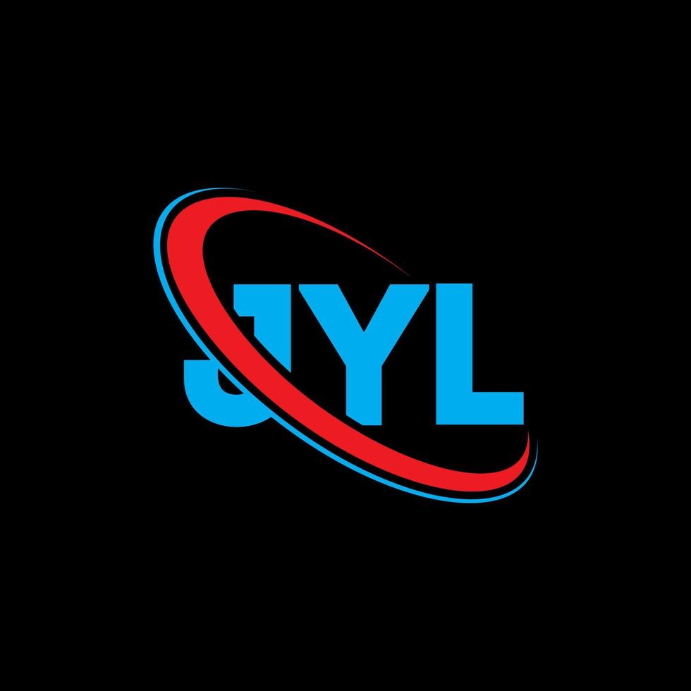 jyl-logo. jyl brief. jyl brief logo ontwerp. initialen jyl logo gekoppeld aan cirkel en hoofdletter monogram logo. jyl typografie voor technologie, business en onroerend goed merk. vector